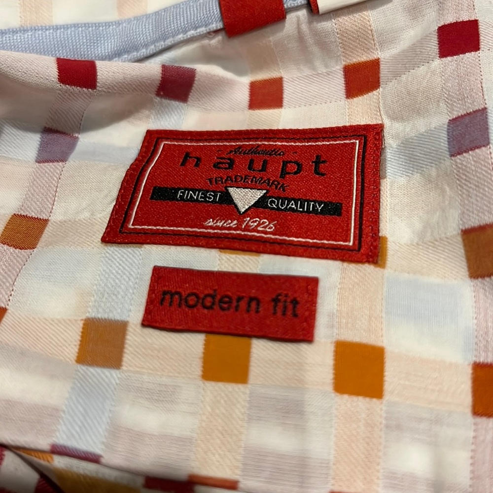 Haupt Germany Men’s XL Size 17 1/2 Button Down Shirt